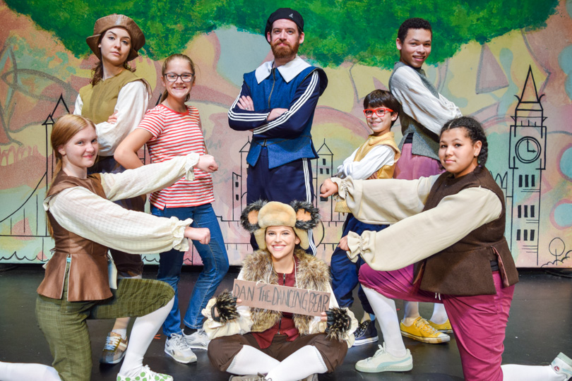The cast of BTG PLAYS! Showtime with Shakespeare© A Magic Tree House Adventure. Photo by Katie Watts.