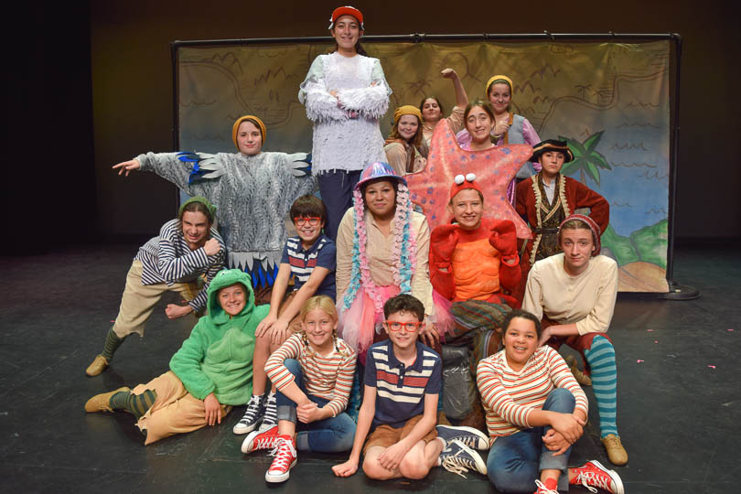 The cast of BTG PLAYS! Pirates Past Noon, A Magic Tree House Adventure. Photo by Katie Watts.